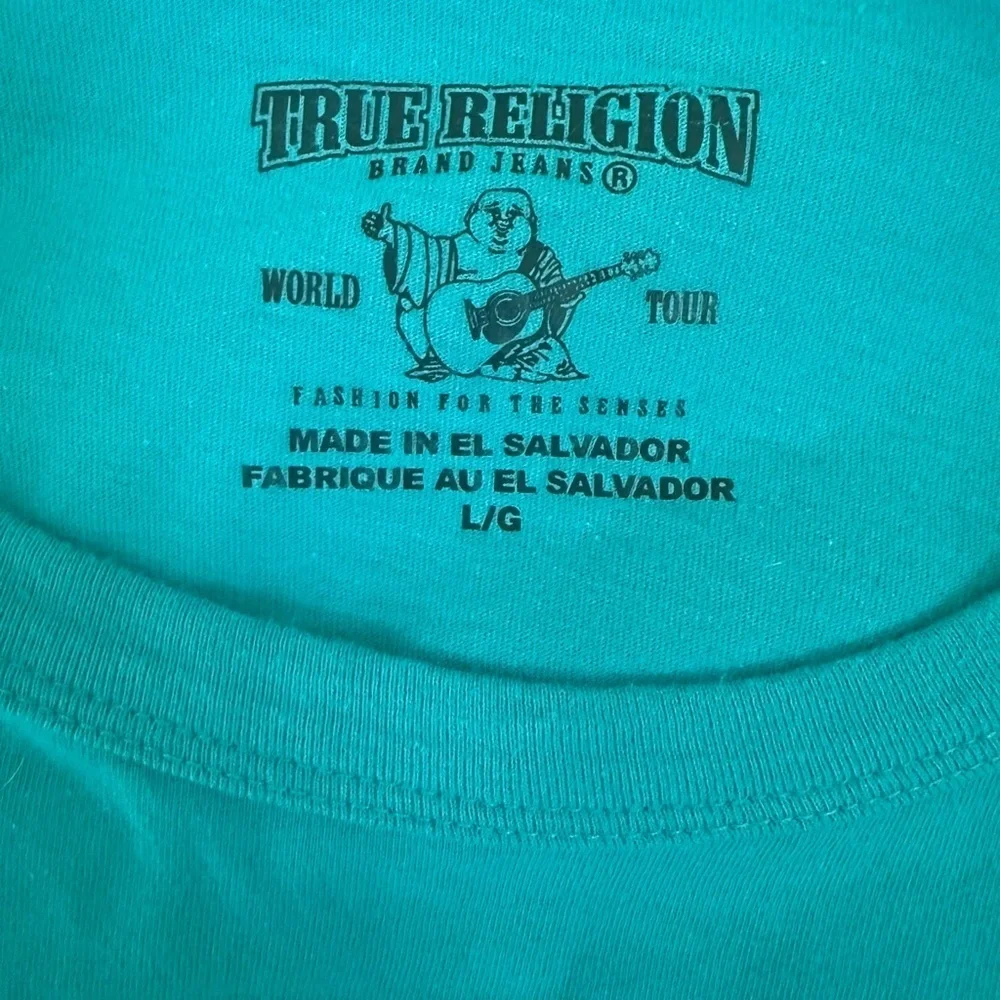 True Religion Blue and Black T-Shirt